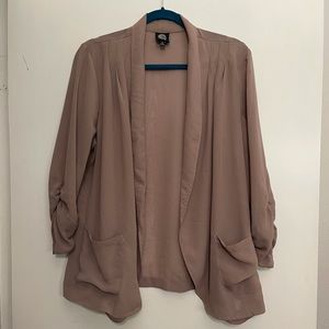 Tan Bobeau Open Blazer